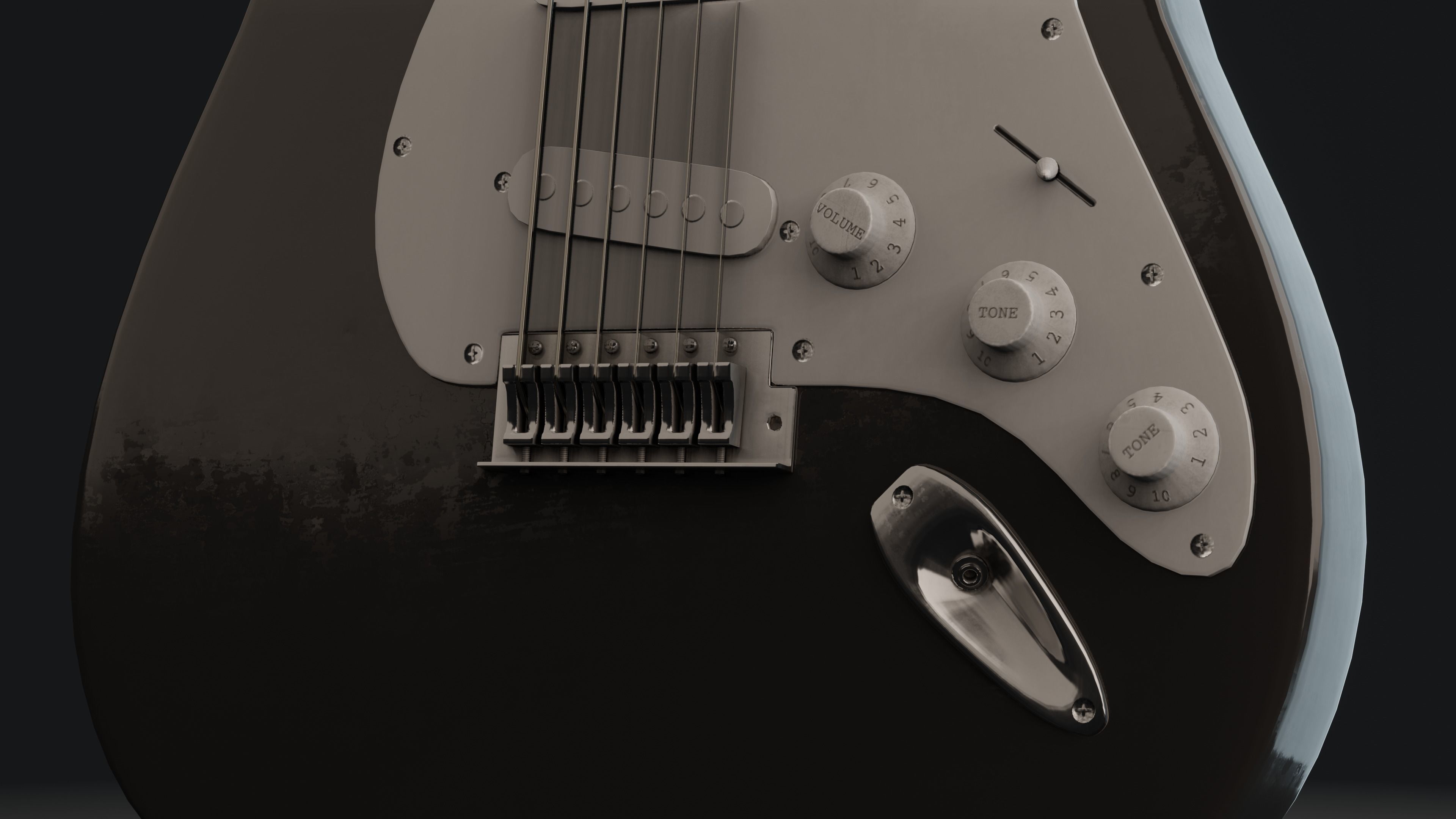 Electric Guitar 3D model_5