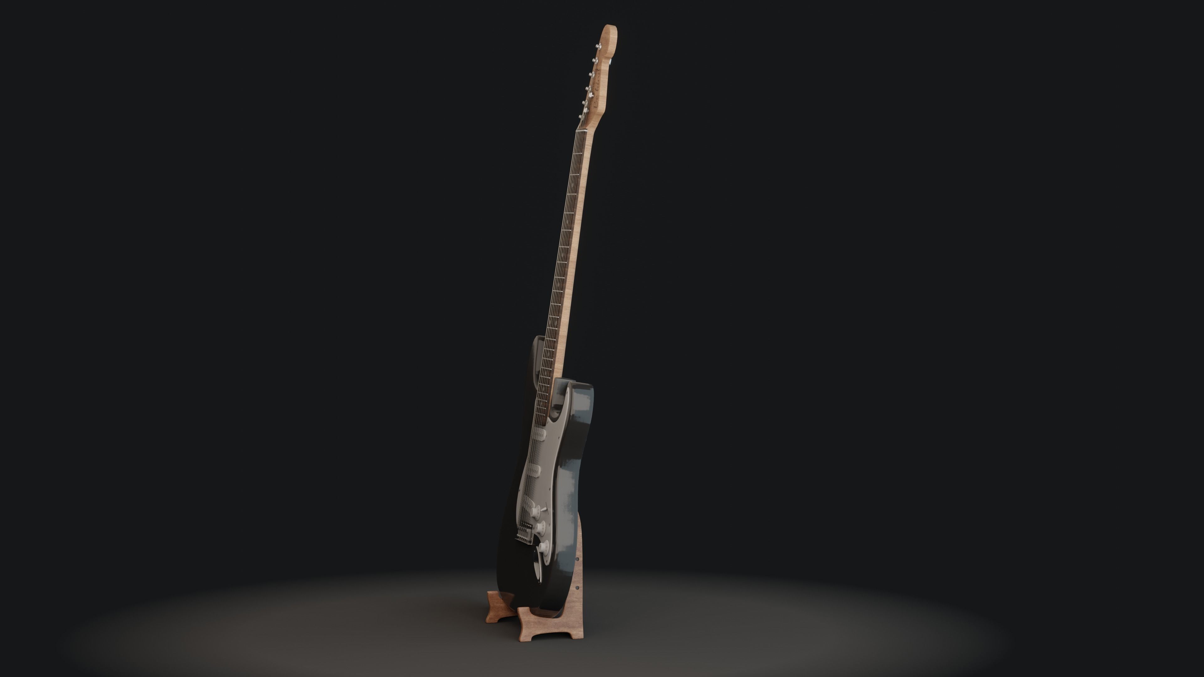 Electric Guitar 3D model_2