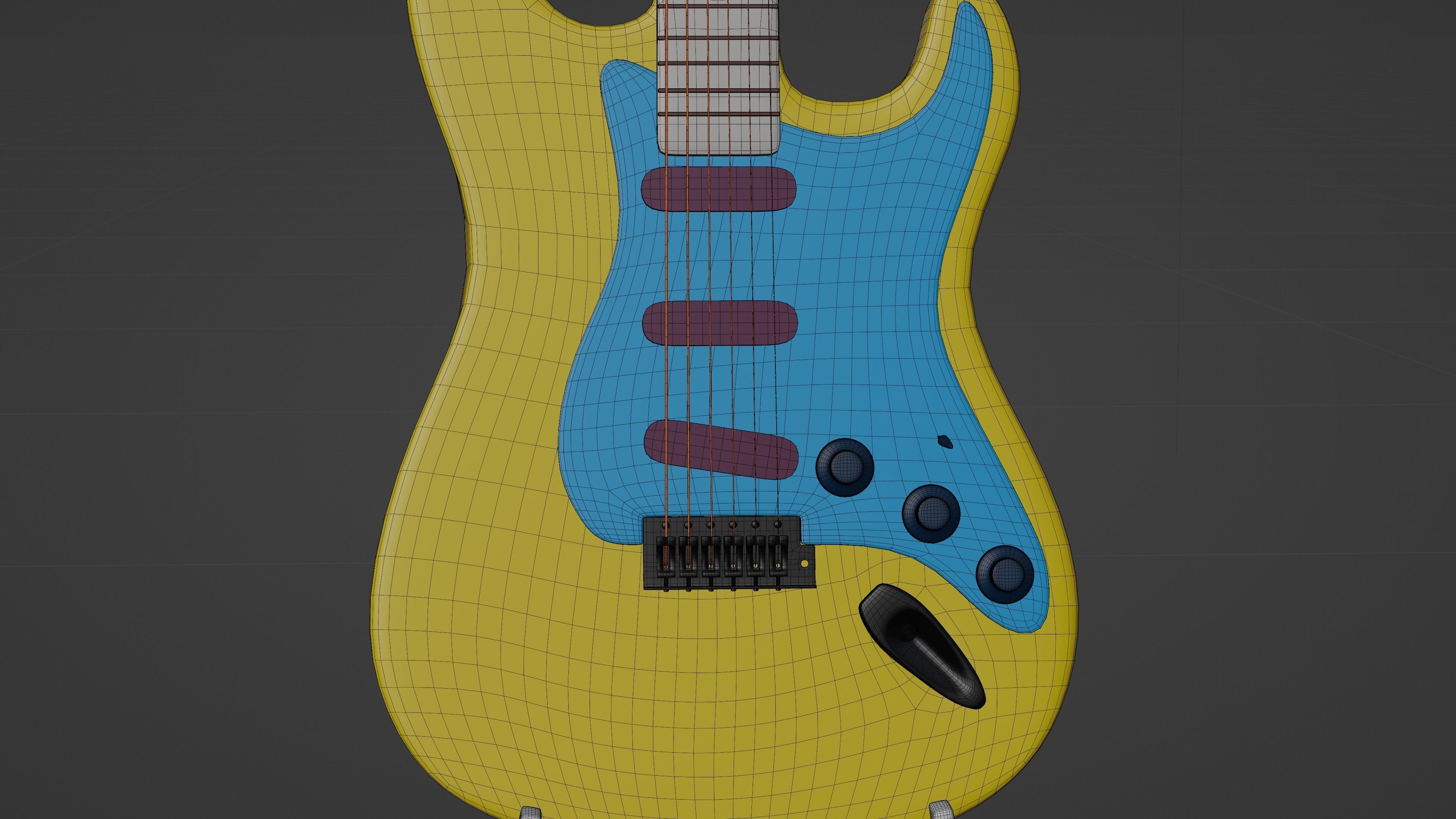 Electric Guitar 3D model_9