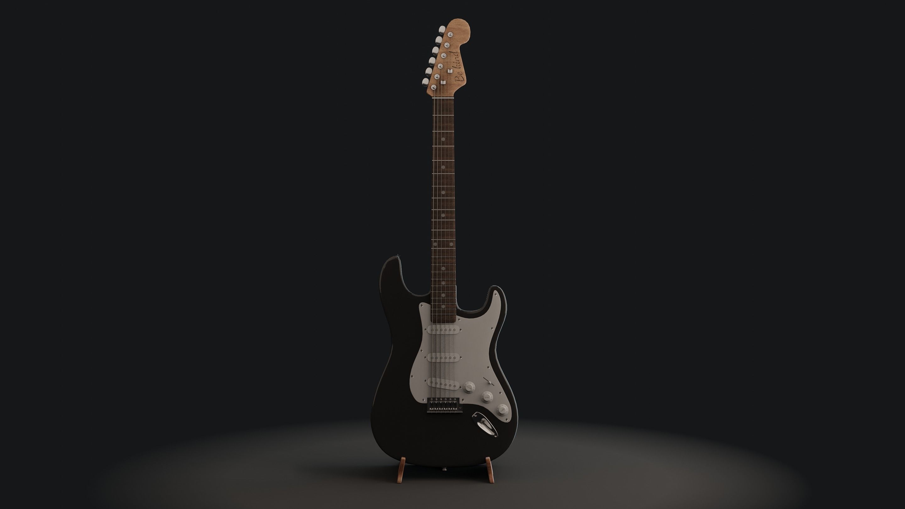 Electric Guitar 3D model_1