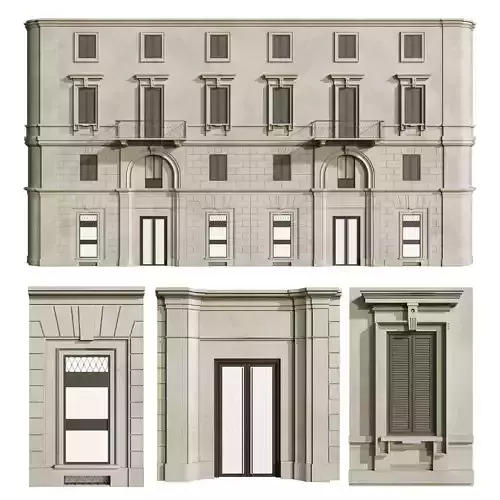 Facade classic house 6