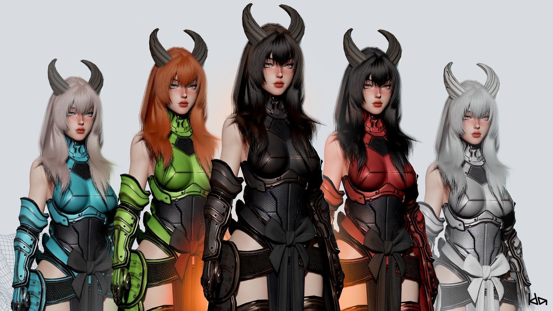 Cosmo Girls 3D Model Collection_14