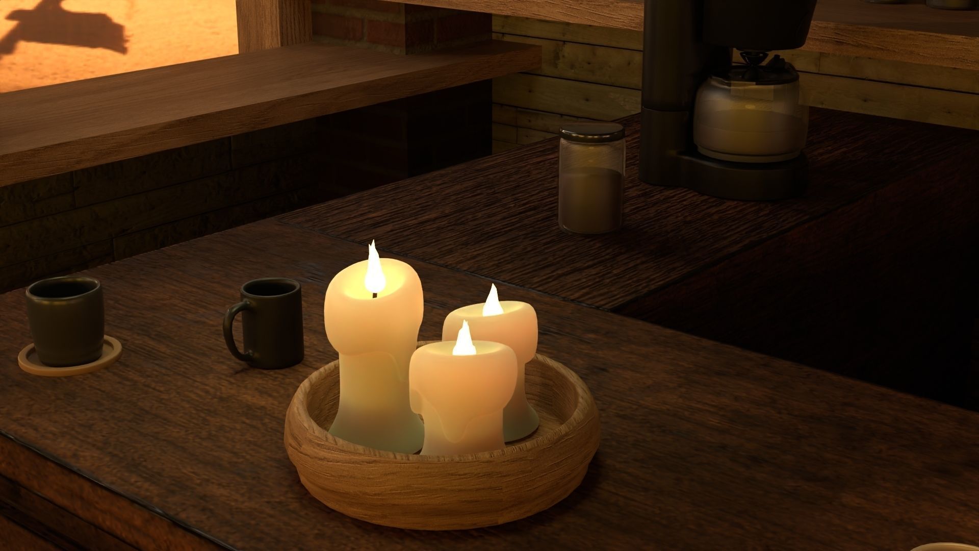 Coffee Shop 3D model_8