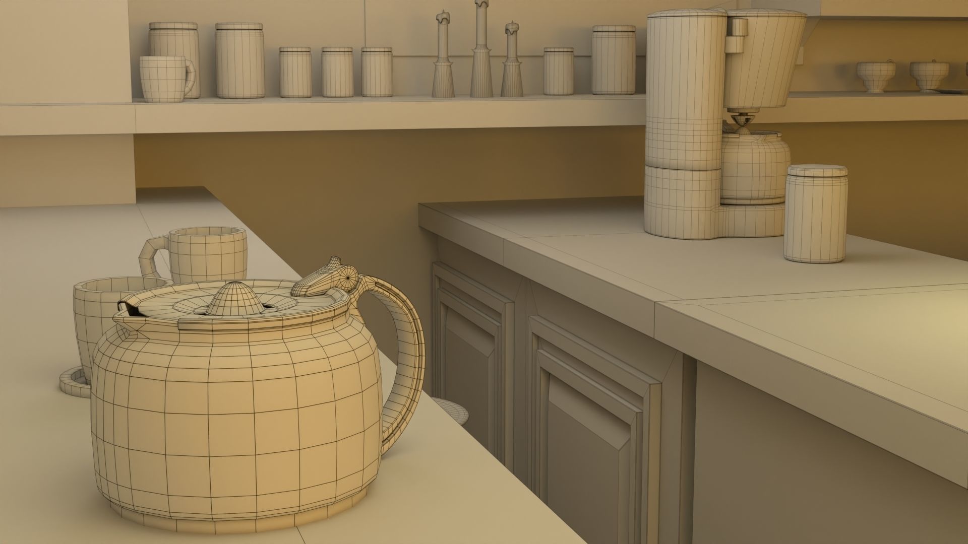 Coffee Shop 3D model_13