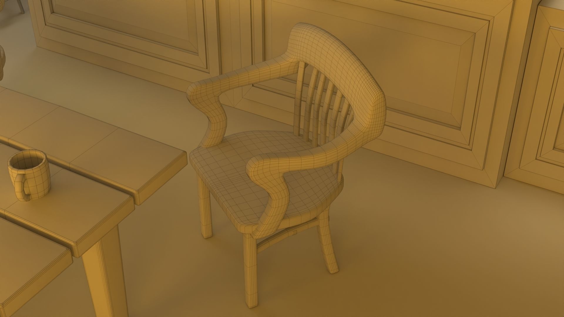 Coffee Shop 3D model_10