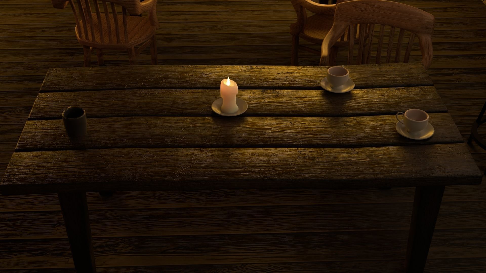 Coffee Shop 3D model_6