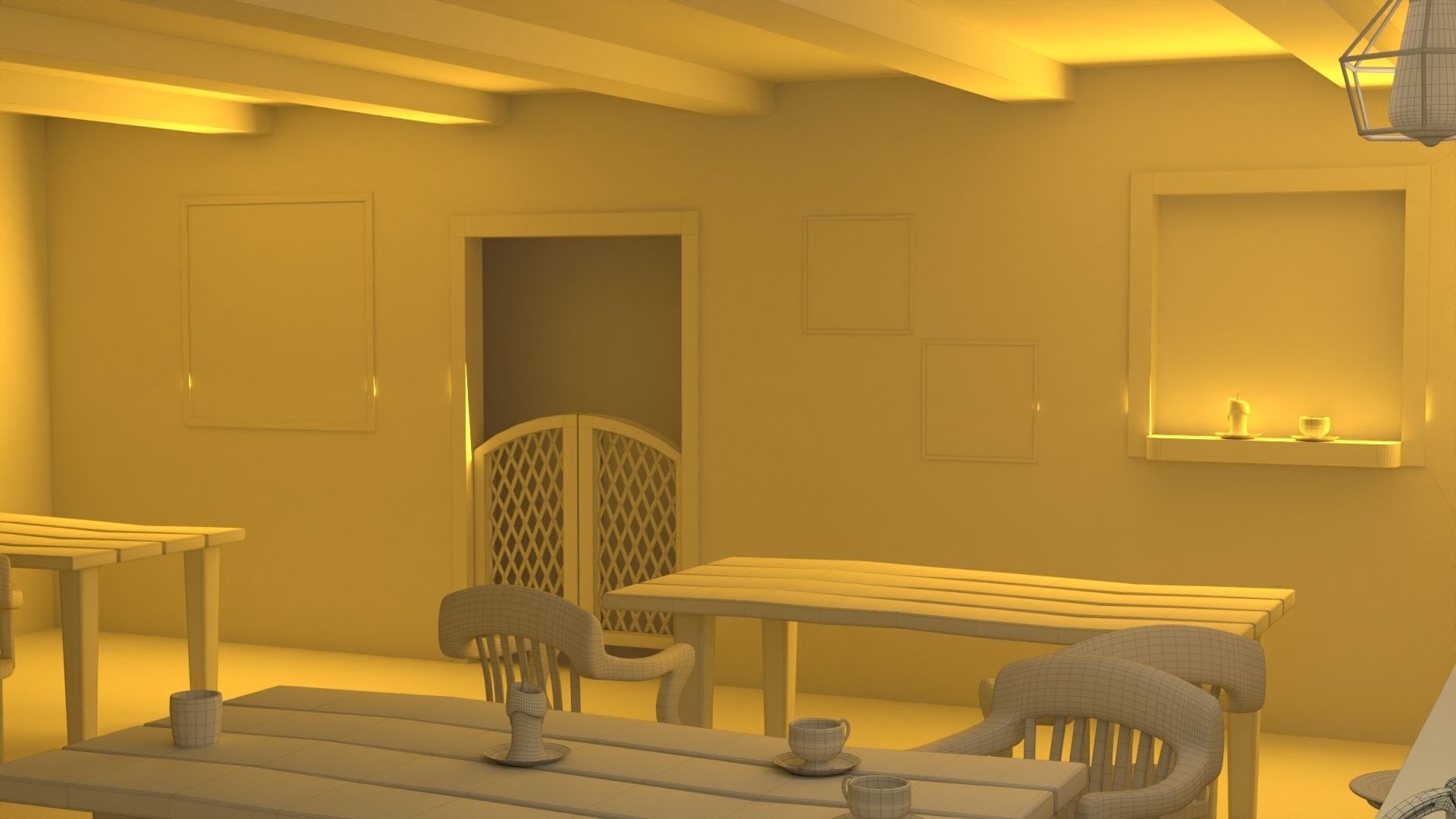 Coffee Shop 3D model_14