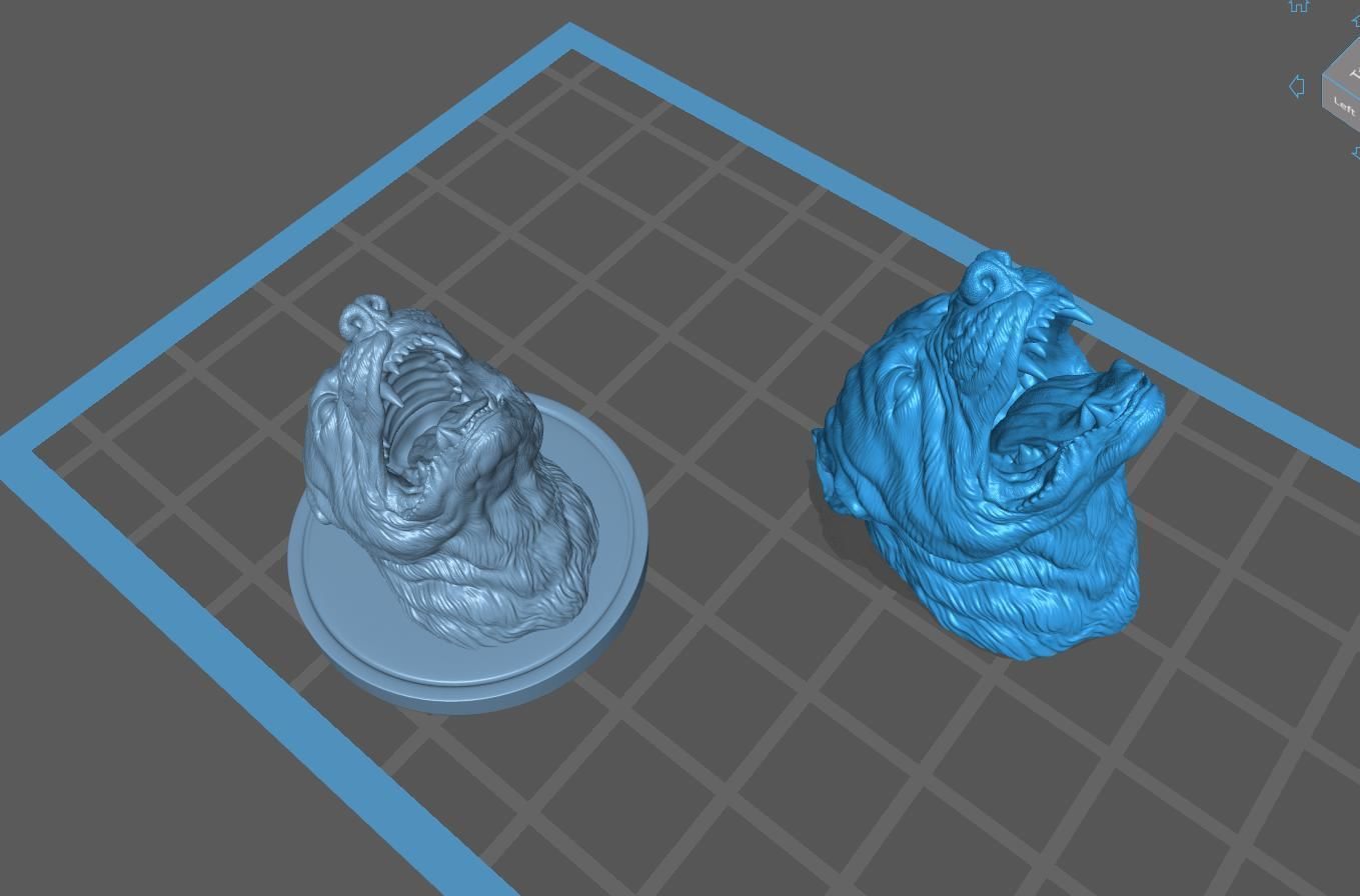 Pitbull grin head 3D print model_22