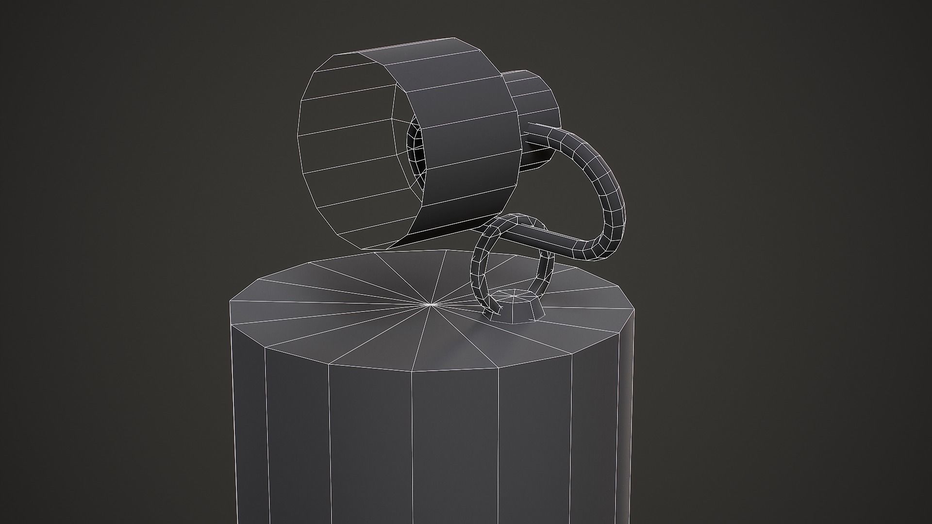 Barrel Weapon Charm - Low Poly Game Ready Low-poly 3D model_12