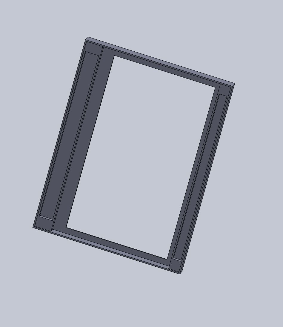 7inch display frame 3D print model_6