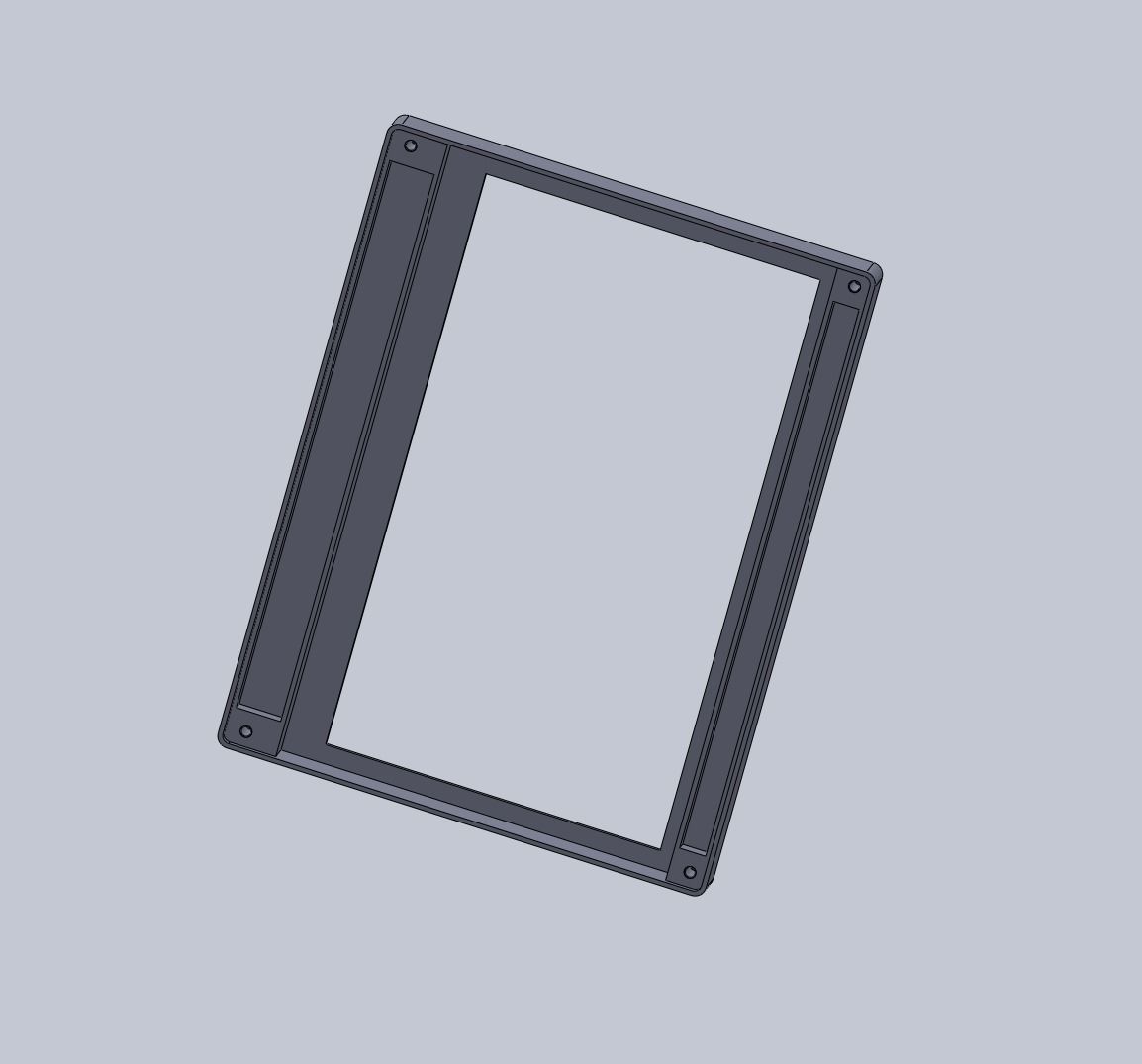 7inch display frame 3D print model_3