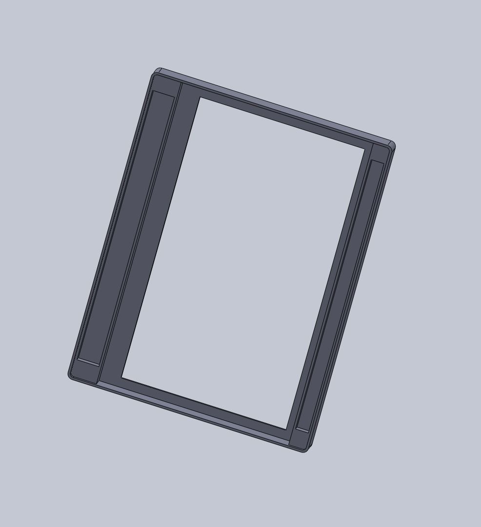7inch display frame 3D print model_4