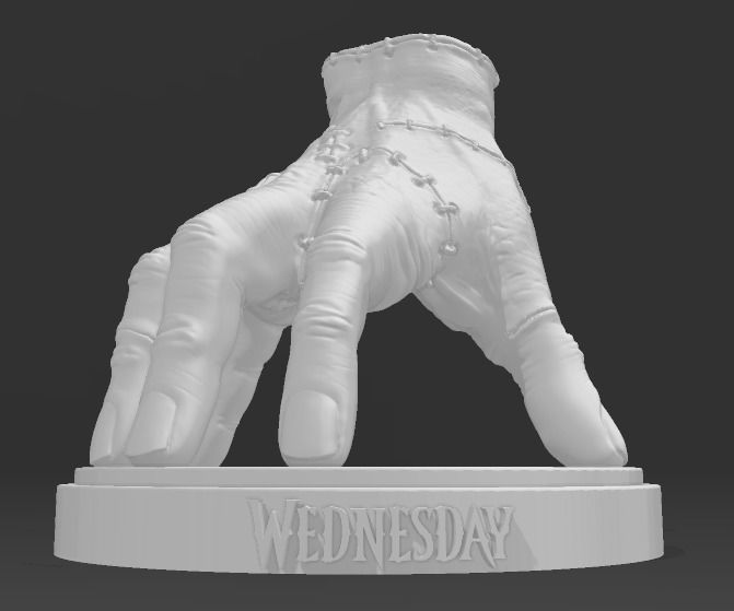Thing wednesday 3D print model_4