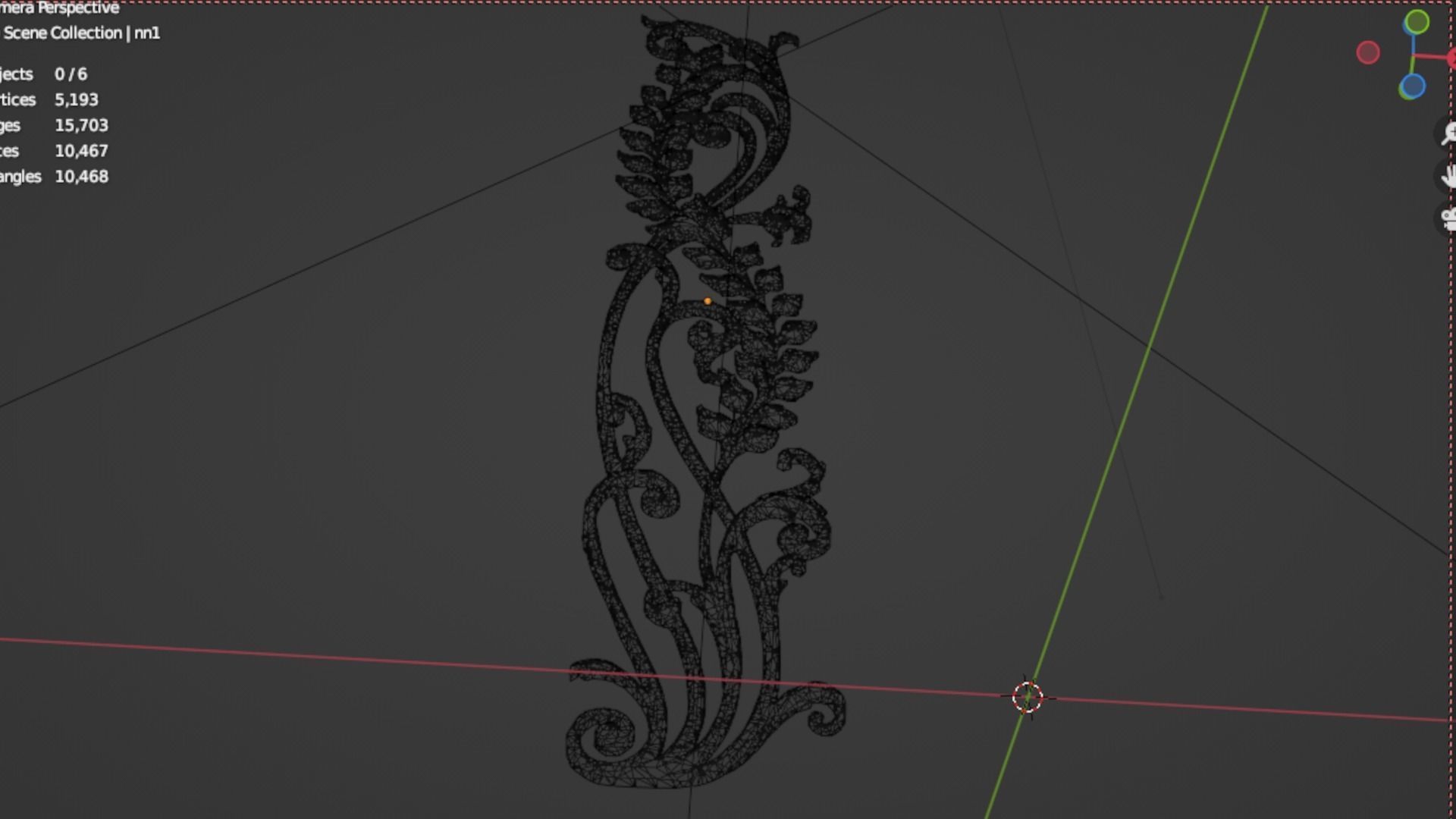 Classic decor ornament 256 3D model_6