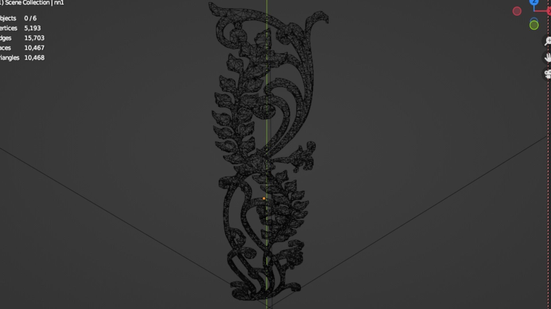 Classic decor ornament 256 3D model_5