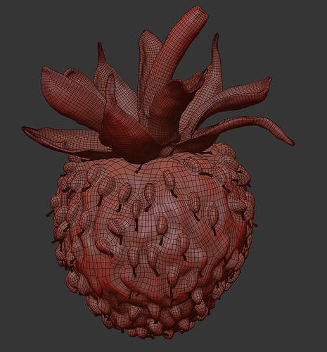 Strawberry 3D model 7