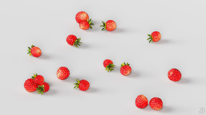 Strawberry 3D model 3