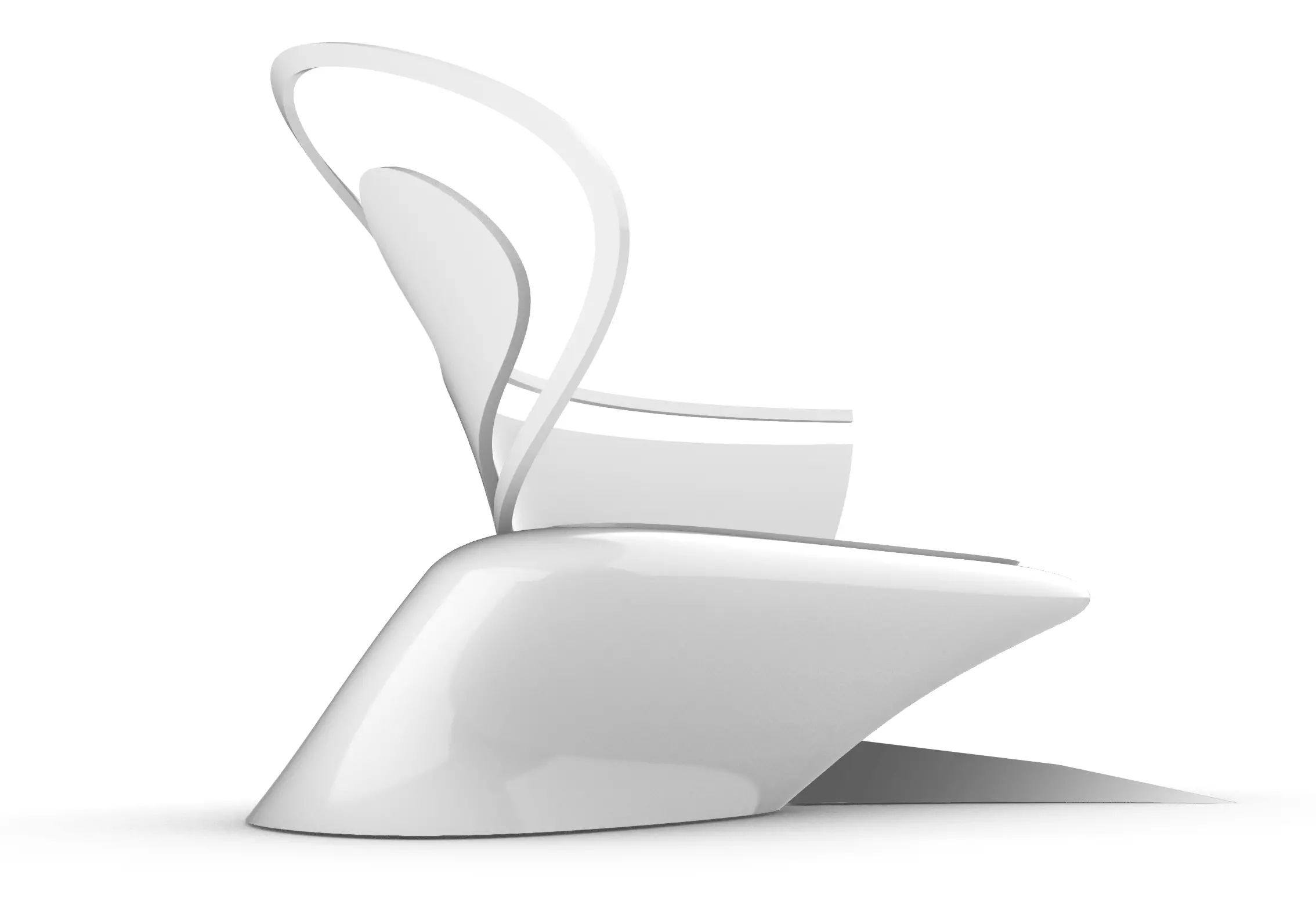 Megolv loveseat Low-poly 3D model_0