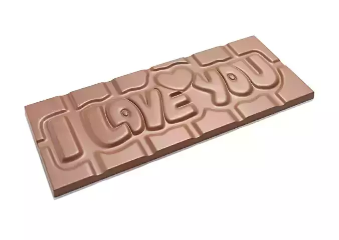 I Love You Chocolate Bar