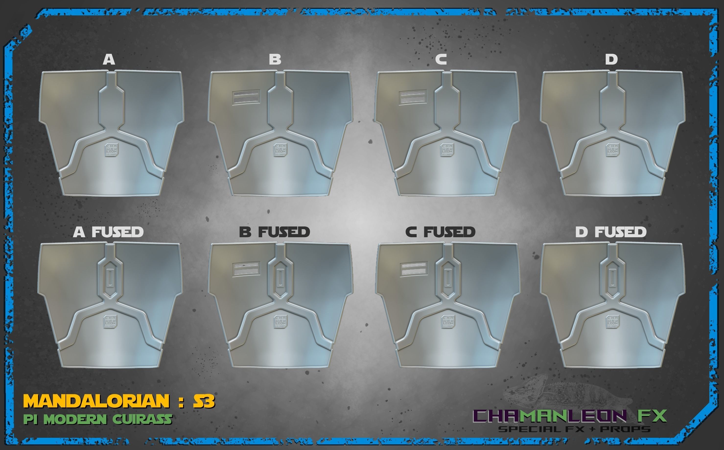 Mando S3 Cuirass Modern Armor Cosplay 3D print model_6