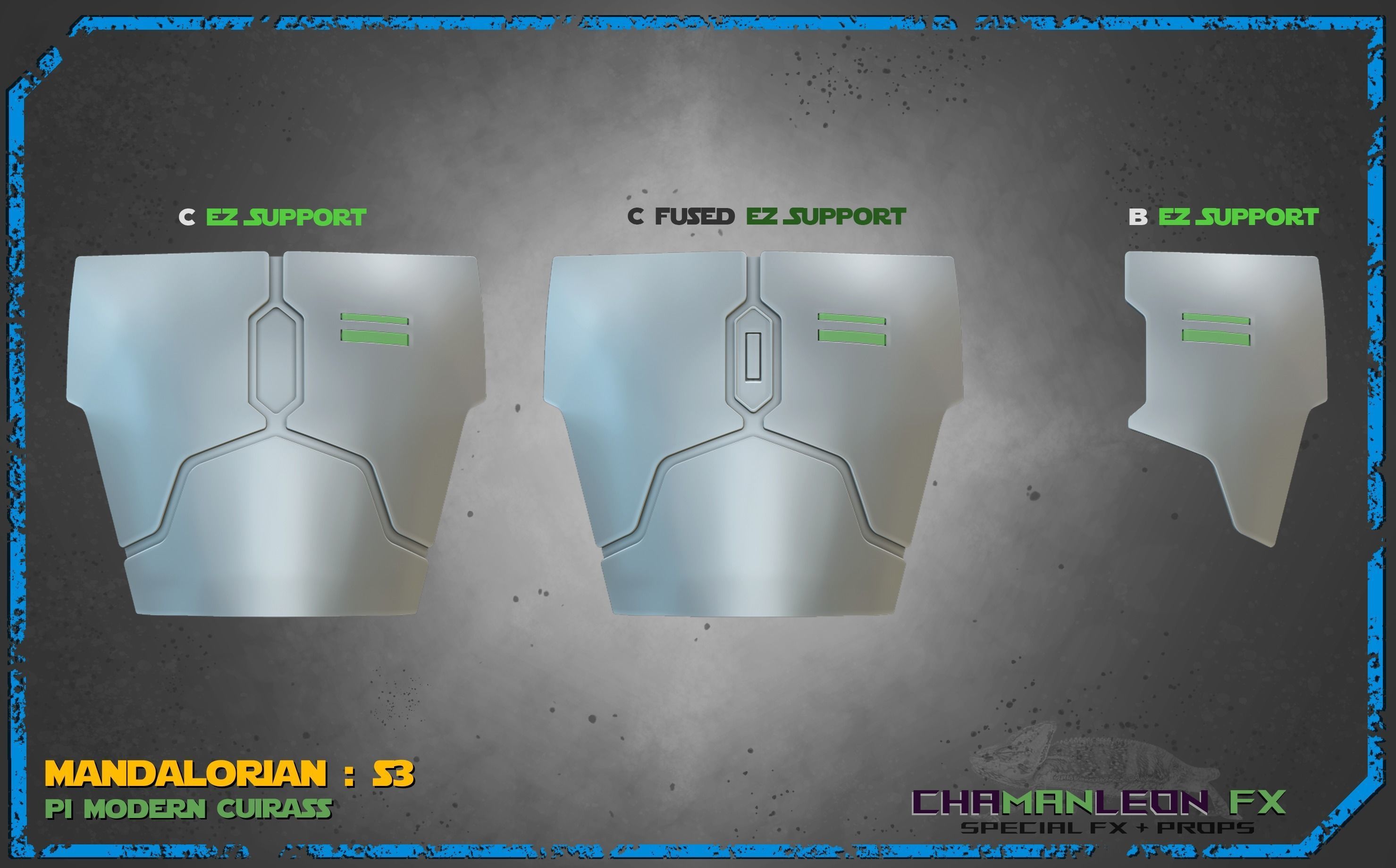 Mando S3 Cuirass Modern Armor Cosplay 3D print model_8