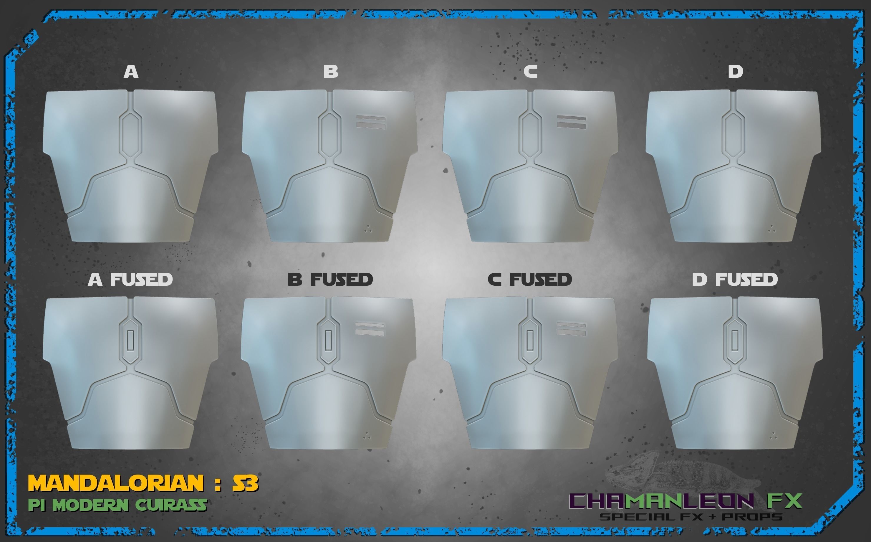 Mando S3 Cuirass Modern Armor Cosplay 3D print model_5