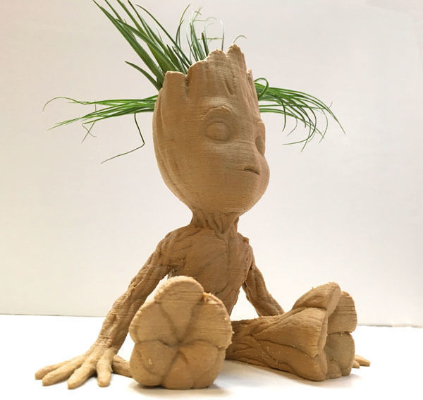 Vase Baby Groot 3D print model_4