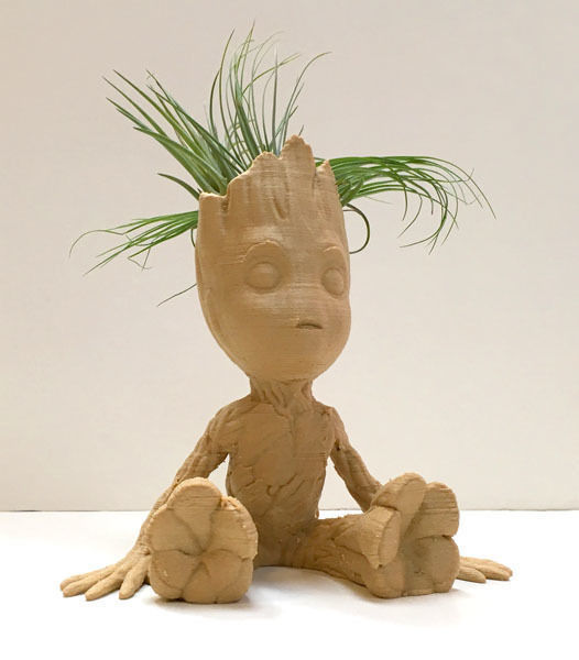 Vase Baby Groot 3D print model_1