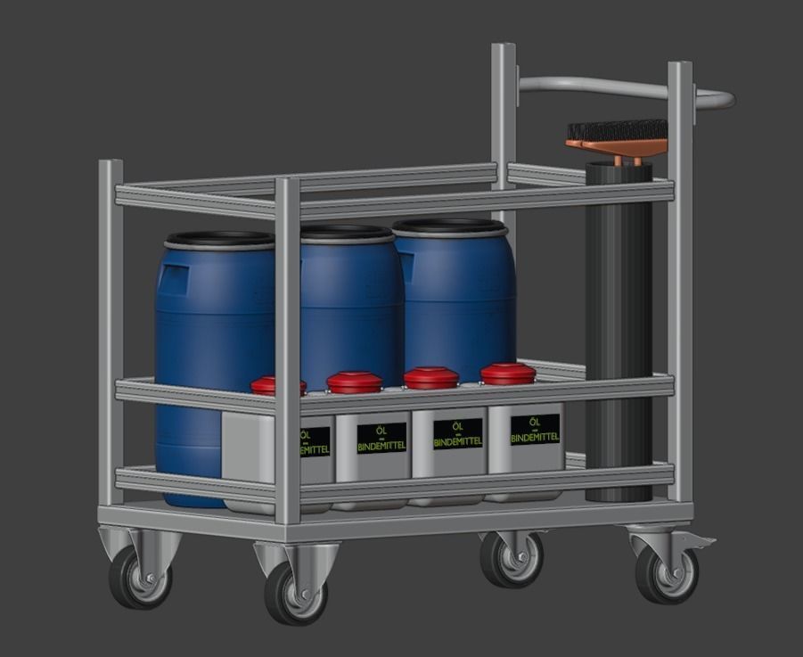 Rollwaegen 3D model_3