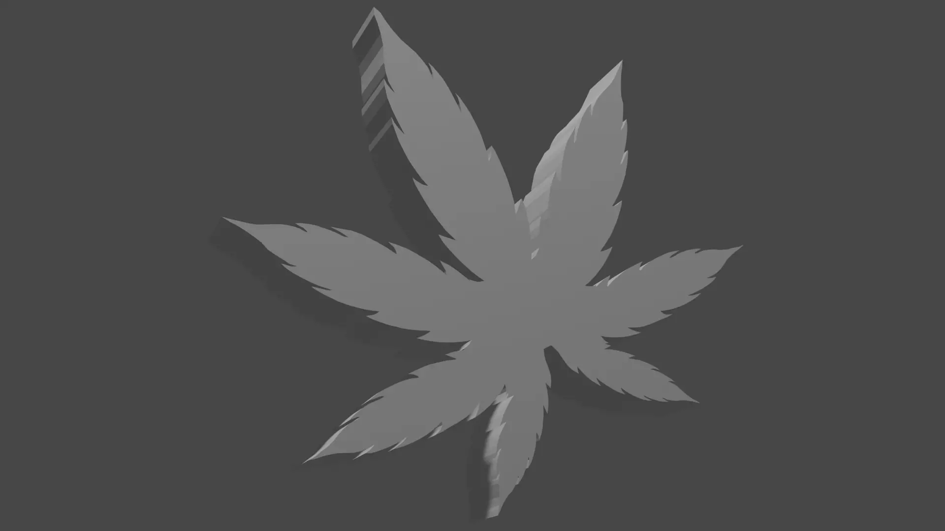 CANNABIS LEAF Free 3D print model