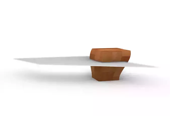 retro glass and steel coffee table