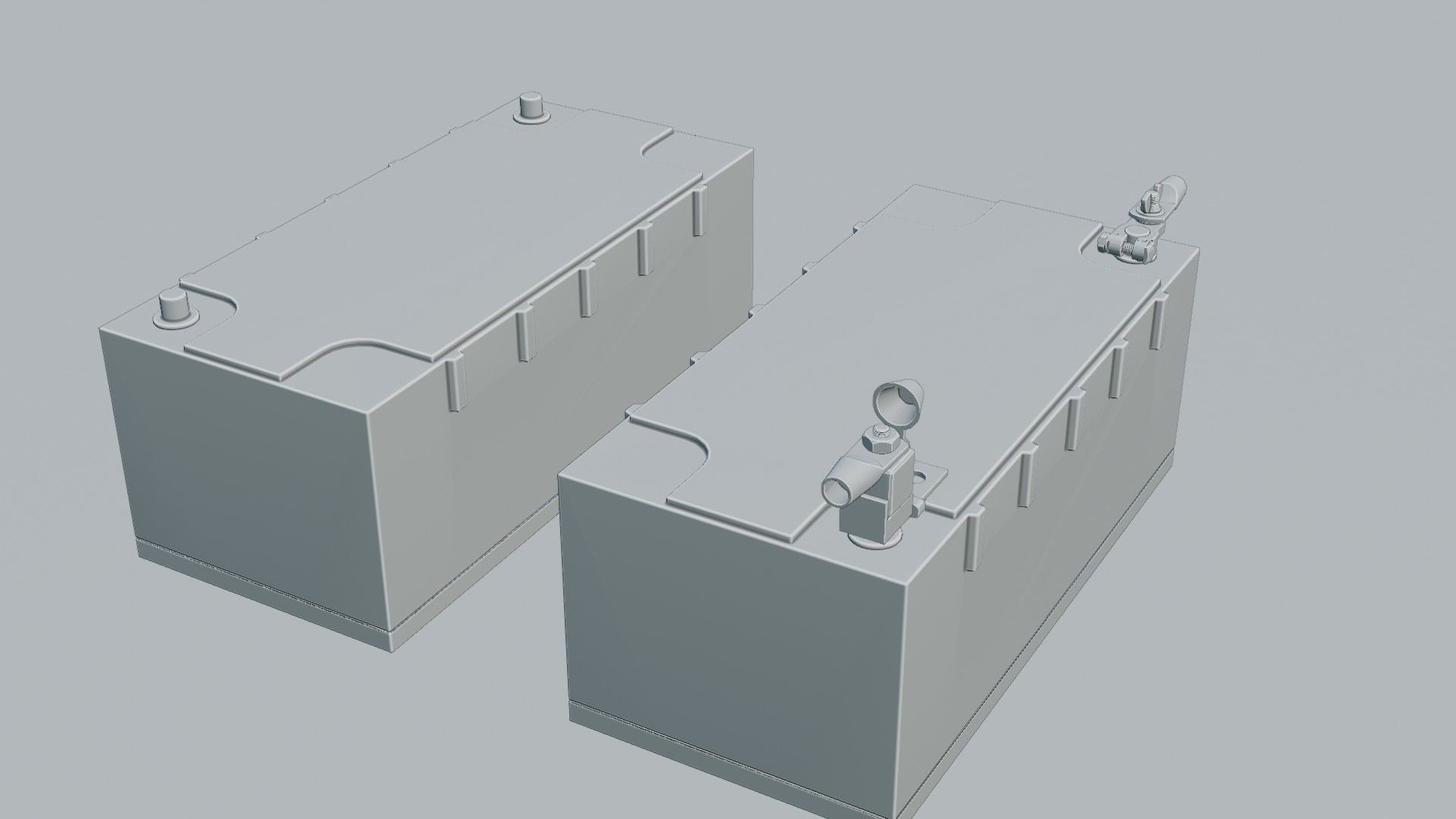 Victron Smart Battery Low-poly 3D model_8