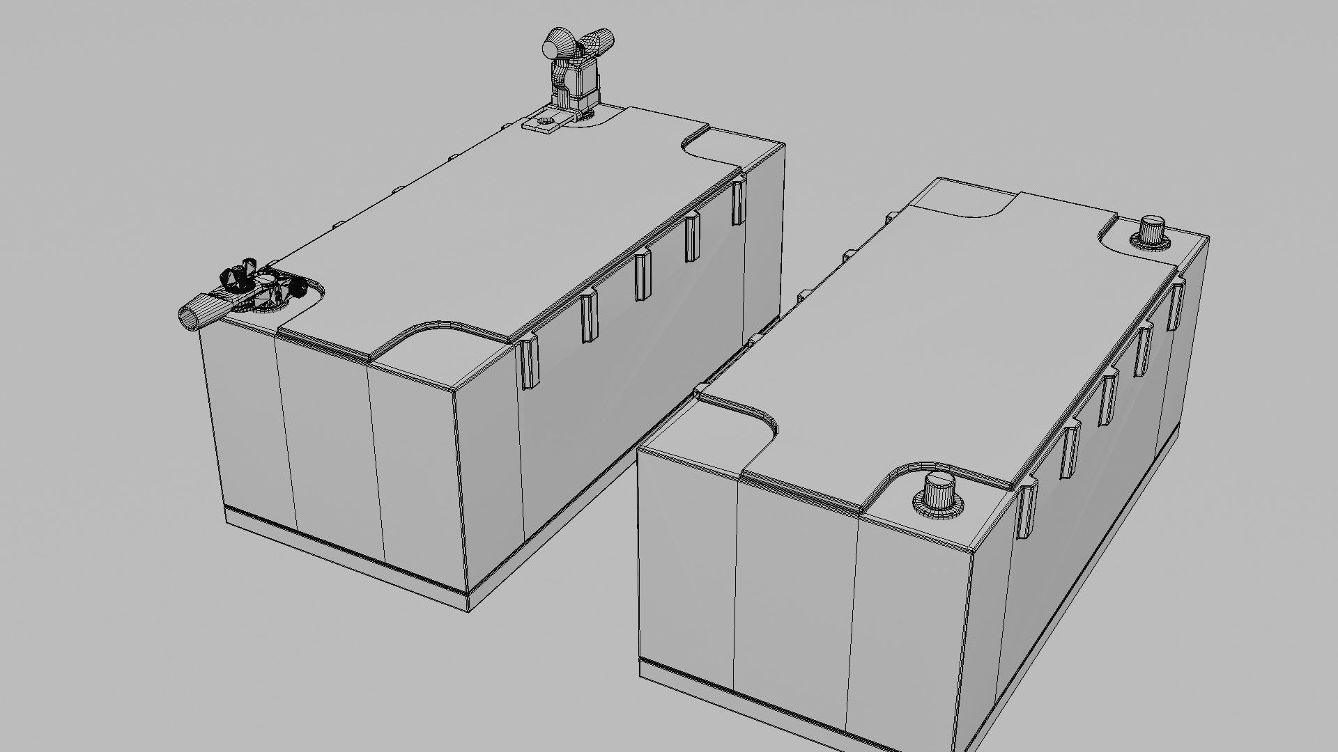 Victron Smart Battery Low-poly 3D model_20