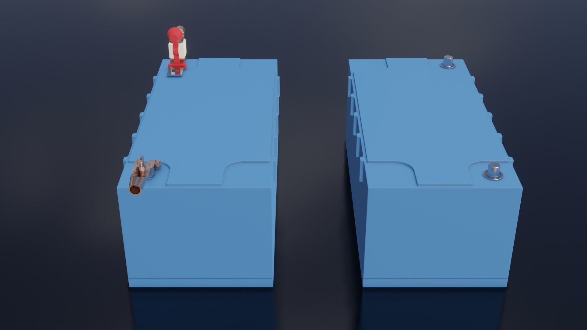 Victron Smart Battery Low-poly 3D model_12