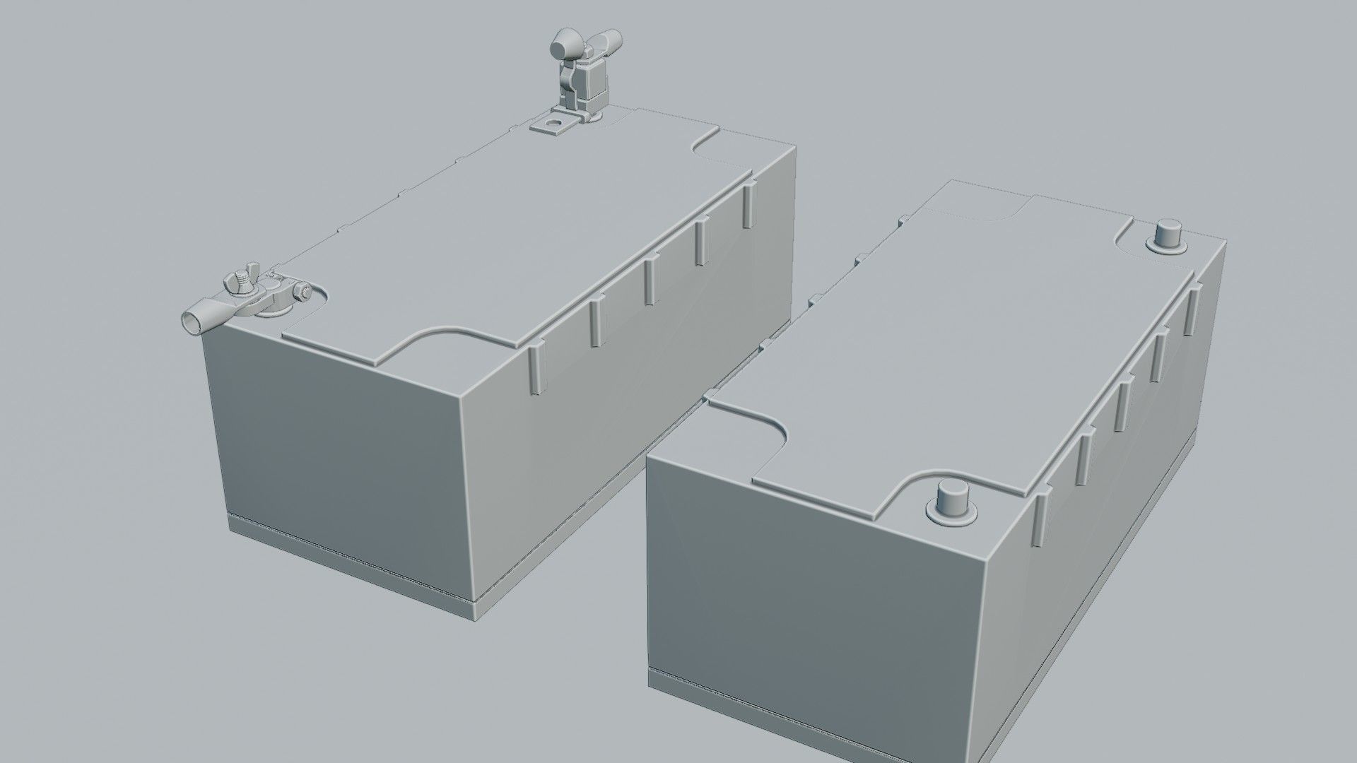 Victron Smart Battery Low-poly 3D model_5