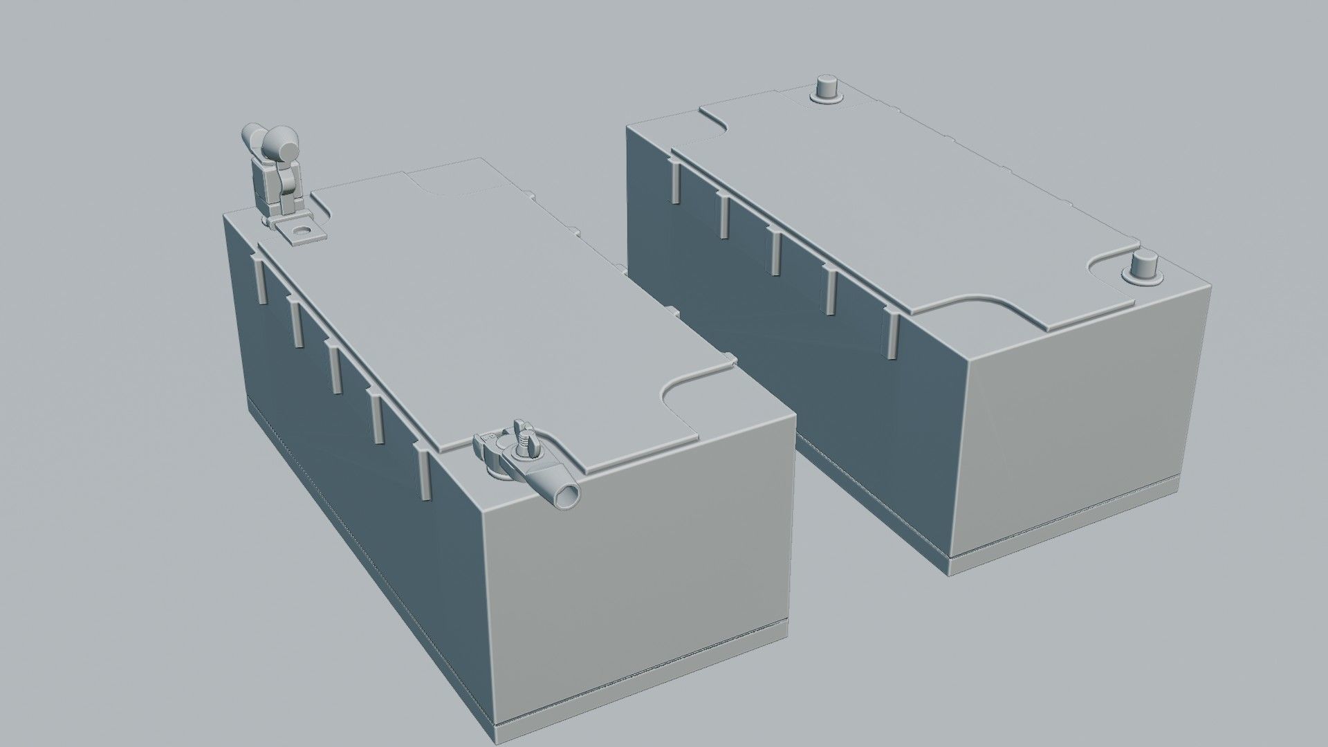 Victron Smart Battery Low-poly 3D model_3