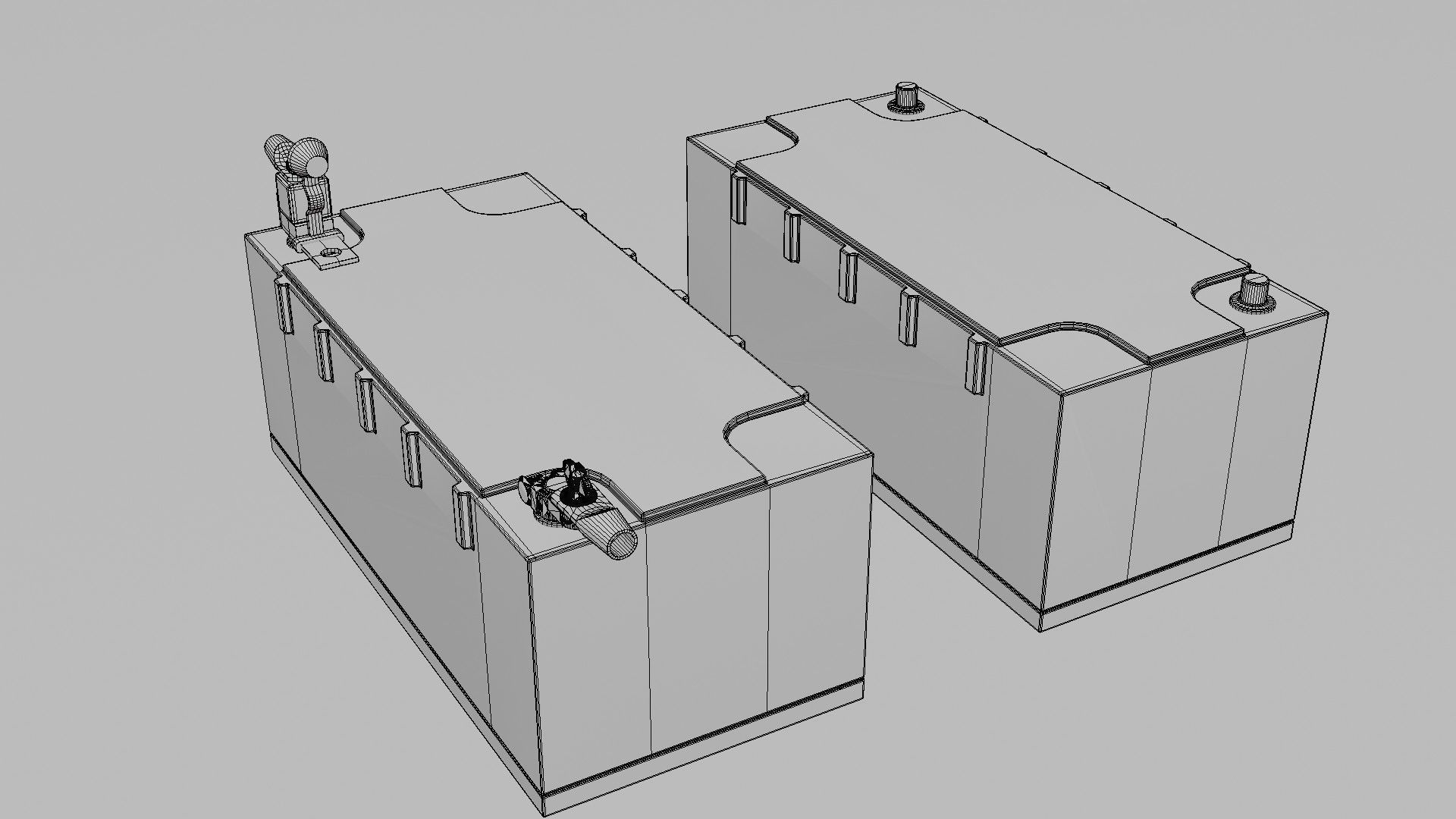 Victron Smart Battery Low-poly 3D model_18