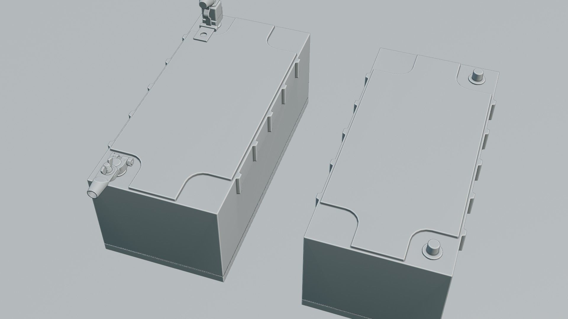 Victron Smart Battery Low-poly 3D model_9