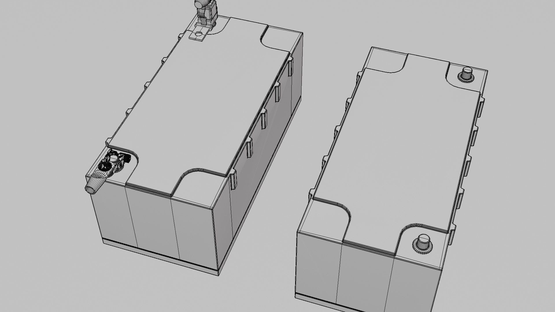 Victron Smart Battery Low-poly 3D model_25
