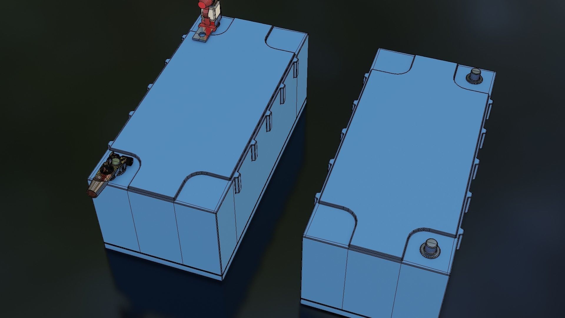 Victron Smart Battery Low-poly 3D model_31