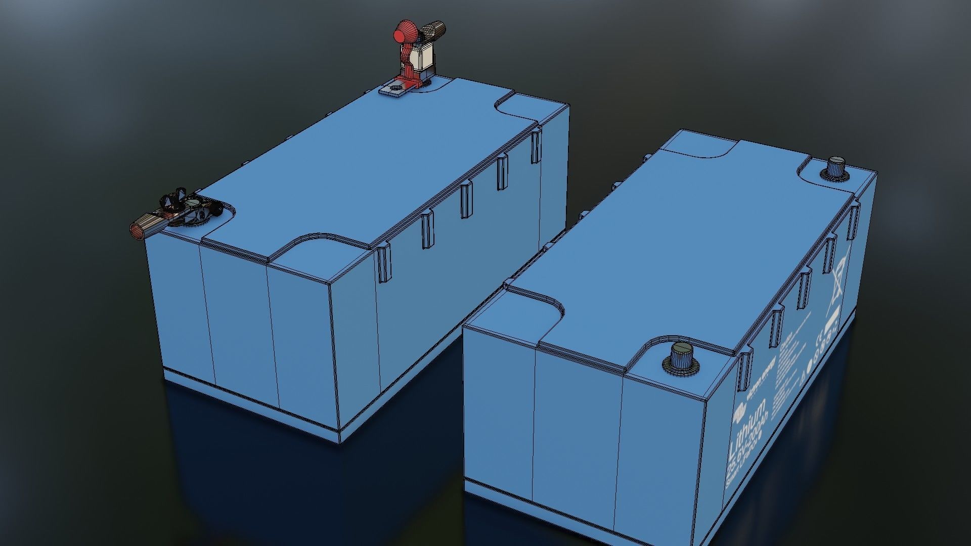 Victron Smart Battery Low-poly 3D model_27