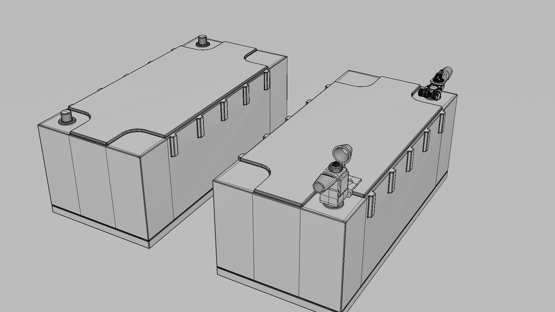 Victron Smart Battery Low-poly 3D model_24