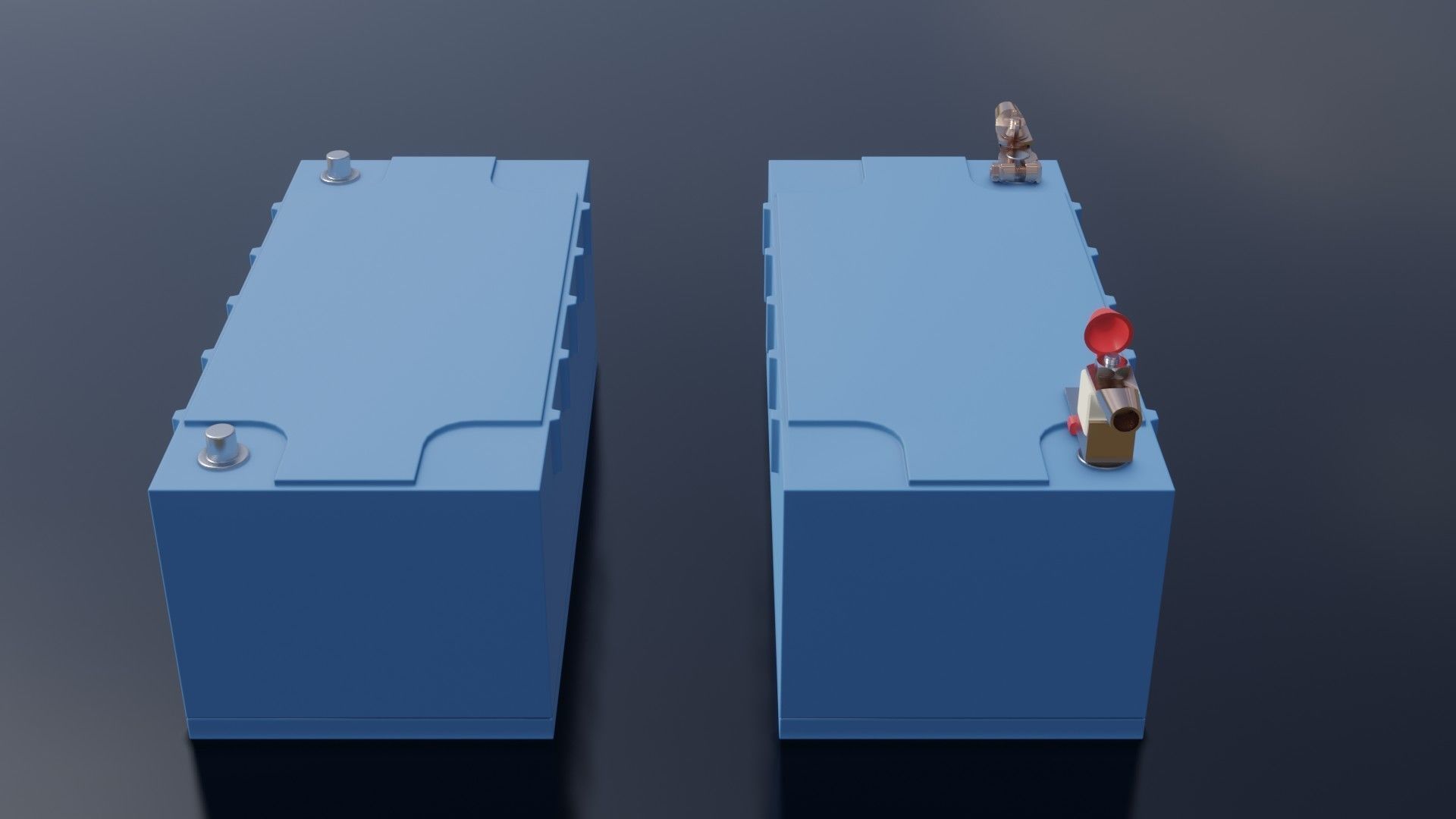 Victron Smart Battery Low-poly 3D model_16