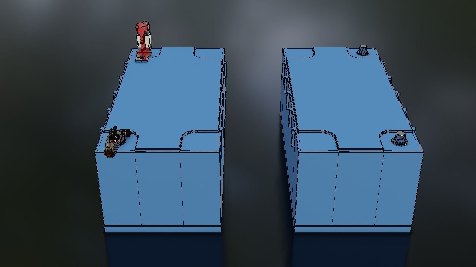 Victron Smart Battery Low-poly 3D model_26