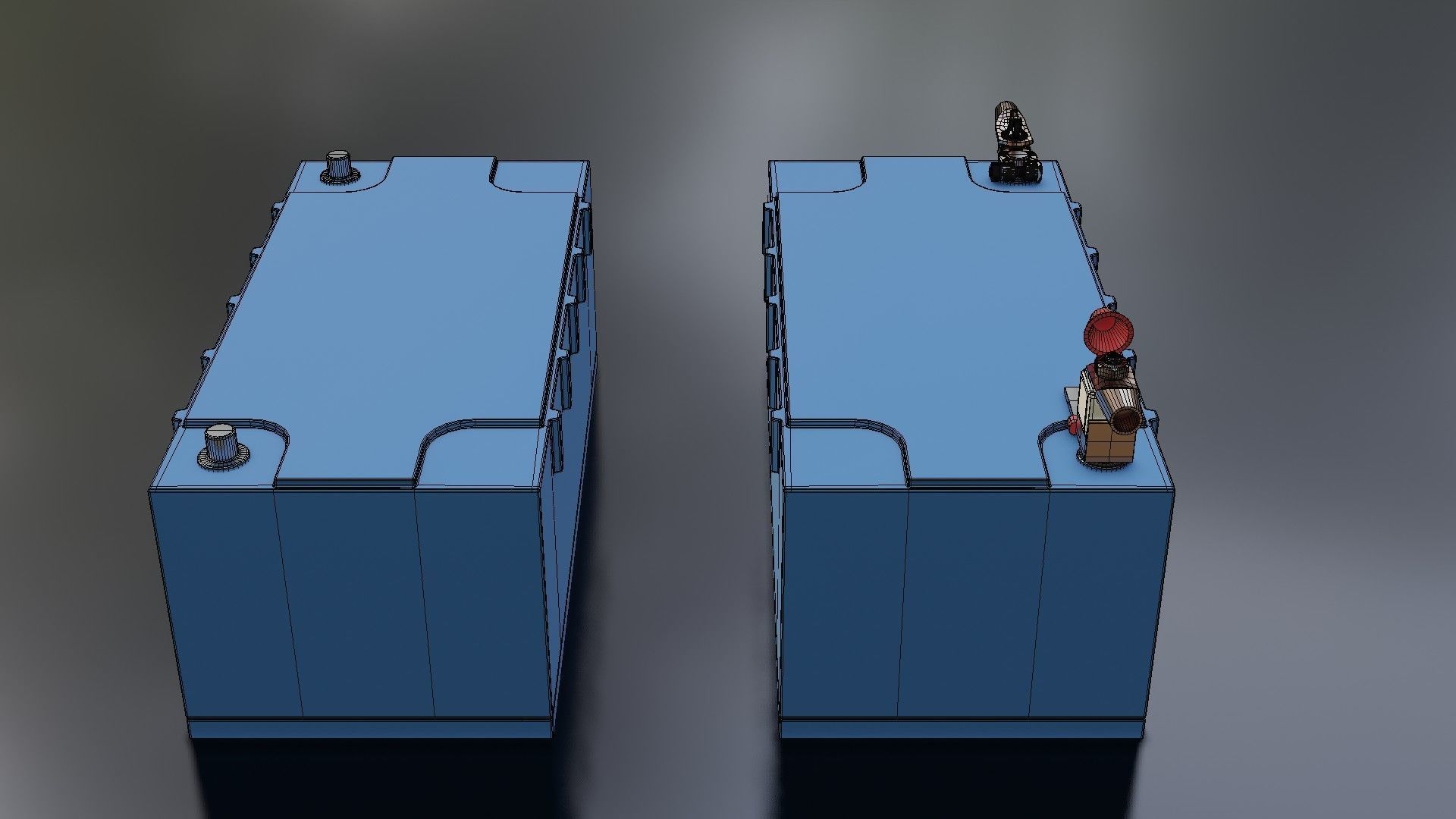 Victron Smart Battery Low-poly 3D model_29