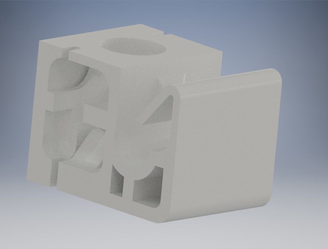 Mitsubishi Lancer MR129462 Brake Fluid Line Clip  3D print model_8