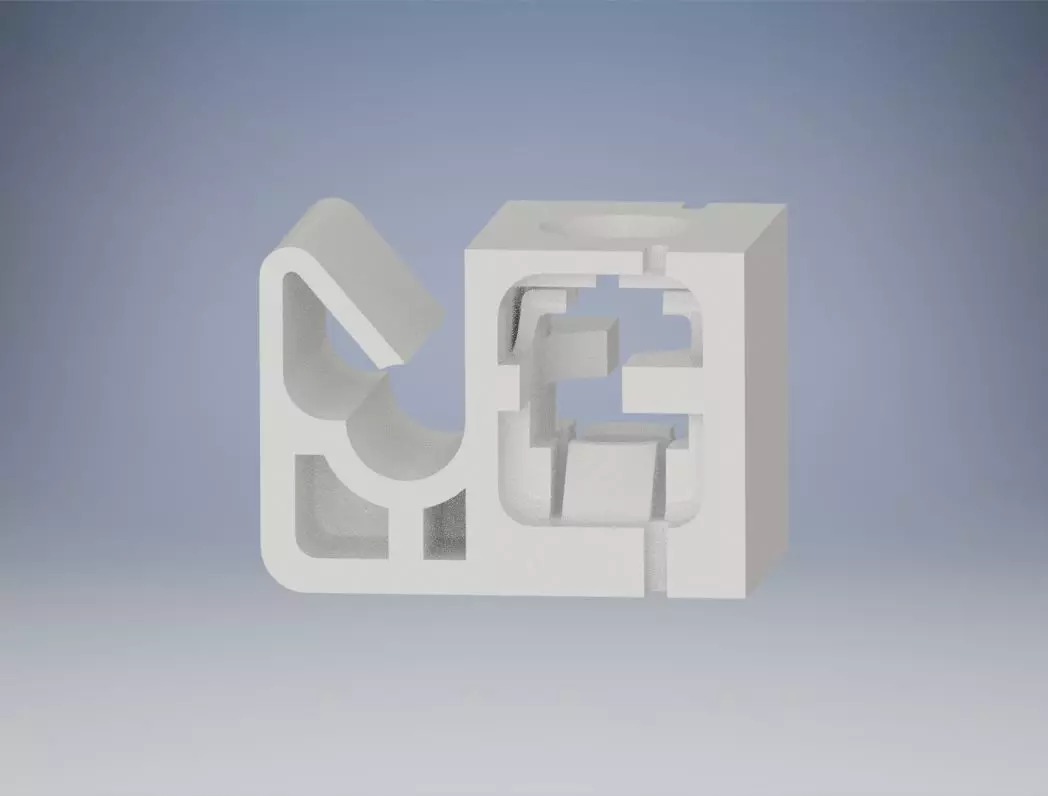 Mitsubishi Lancer MR129462 Brake Fluid Line Clip  3D print model_0