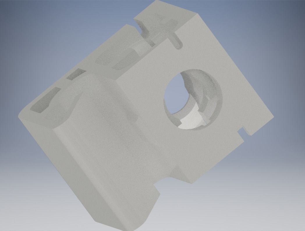 Mitsubishi Lancer MR129462 Brake Fluid Line Clip  3D print model_10