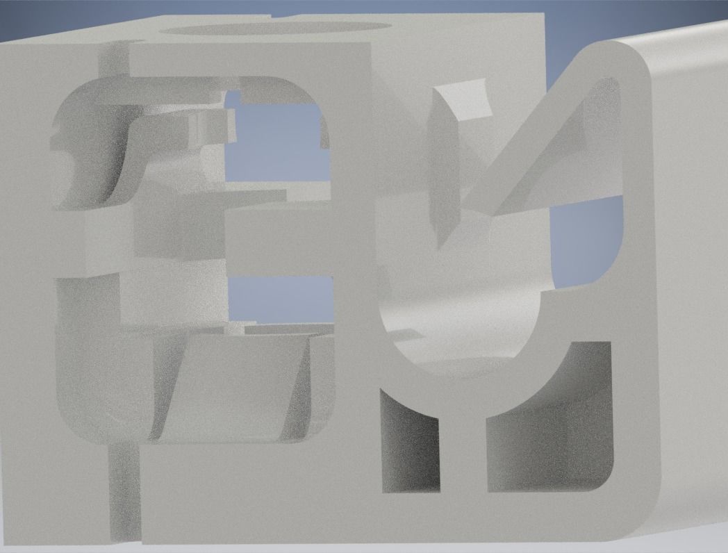 Mitsubishi Lancer MR129462 Brake Fluid Line Clip  3D print model_11