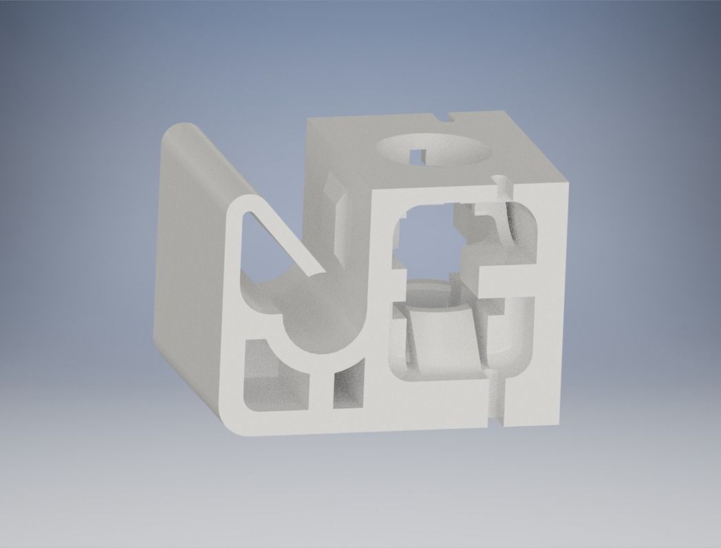 Mitsubishi Lancer MR129462 Brake Fluid Line Clip  3D print model_2